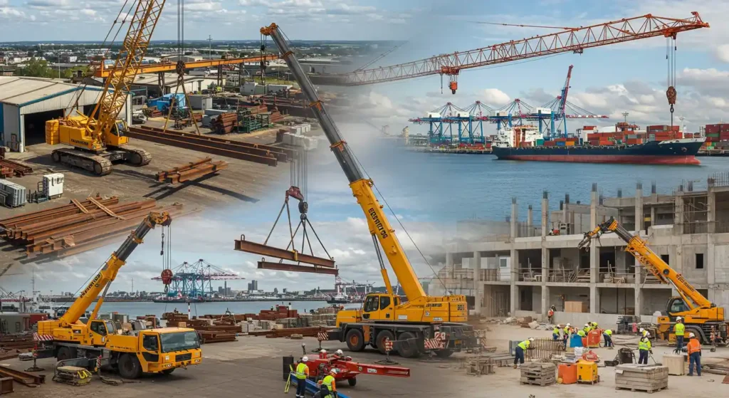 Crane rental services Capacity 25 ton 50 ton 5